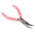 Manufacturers Supply Pink Five-Piece Set Angle Jaw Tongs Pointed Pliers Tool Clamp Pink Handle Support Production
