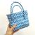 Women's Bag Vegetable Basket Woven Bag PE Colorful Bag Basket Cartoon DIY Bag Factory Wholesale