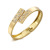 Gold Bracelet Female Original Design Fashion Small Glossy Asymmetric Inlaid Brick High-Grade Personality Hot Sale Hand Jewelry