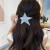 Yk2 Cool Fashion Five-Pointed Star Spring Clip Back Head Half Tie Barrettes Personality All-Matching Graceful Side Clip