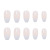 Nana PD-233 Ballet White Gradient Fake Nail Tip Wear Nail Stickers Finished Product Nail Tip 24 Pieces Nail Stickers