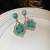 Flower Water Drop Earrings Mori Style Non-Mainstream Fresh Design Sense Earrings Graceful Earrings Wholesale Female