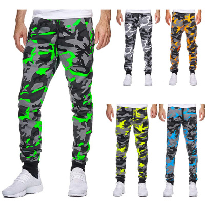 Foreign Trade Men's Autumn and Winter New Men's Casual Camouflage Mid-Waist Foreign Trade Large Size Spot Sports Jogger Pants Trousers