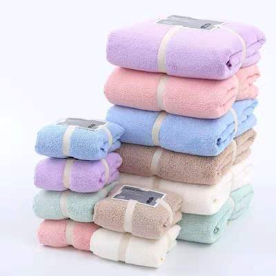 Towels Coral Fleece Gift Set Soft and Thickened Water-Absorbing Quick-Drying Child and Mother Covers Wholesale Custom Logo