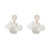 Korean Temperamental Fairy Pearl Flower Earrings Fresh Sweet Acrylic Earrings Fashion Trending Graceful Earrings