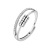 Distressed Thai Silver Anxiety Ring Three Rings Smart Index Finger Ring Multi-Circle Rotating Beads Ring Bracelet Women