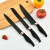 Stainless Steel Paint Knife Rose Gold Belly Handle Six-Piece Knife Set Kitchen Knife Business Gift Factory Wholesale