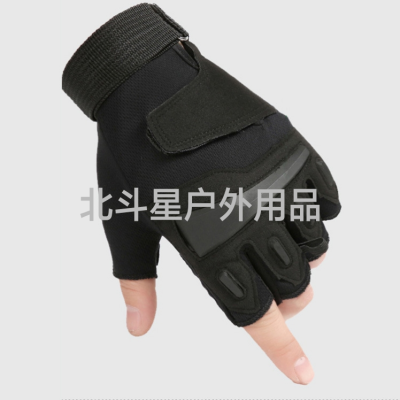 Outdoor Sports Gloves Men's Fitness Special Forces Tactics Half Finger Gloves Student Riding Breathable Gloves Open Finger