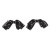 Simple All-Match Super Hot Korean Black and White Classic Style Pearl Bow Pair Fringe Hairpin Women's Accessories