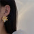 Plated Pearl Flower Earrings Female Summer Affordable Luxury Fashion Retro Minority Exaggerated Temperamental Earrings