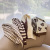 Child Bear Striped Knitted Scarf Gloves Set Boys and Girls Warm and Cute Coffee Color Series Gloves Scarf