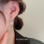 Dongdaemun round Ring Earrings New Minimalist Design Beautiful Ear Hook Ear Ring All-Match Commute Earrings Wholesale