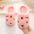 Children's Cotton Slippers Winter Cartoon Fruit Fleece-Lined Boys and Girls Warm Family Three Mouth Non-Slip 1-3 Years Old 2 Baby Slippers