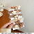 New Cartoon Plush Hair Ring Milk Coffee Color Bow Flower Style Hair Band Suit Internet Celebrity Same Five-Piece Set