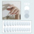 Nina CS-43 Ballet White Frosted European and American Wear Finished Nail Beauty Nail Tip Fake Nail Patch Nail Stickers