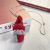 Childlike Santa Claus Necklace Fairy Tale Little Red Riding Hood Creative Pendant Cartoon Cute Wild Women's Accessories
