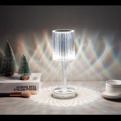 New Crystal Lamp Restaurant Bar Charging Ambience Light Acrylic Night Lamp Multifunctional Creative Table Lamp Gifts