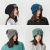 Winter New Woolen Knitted Hat Personality All-Matching Hat Children Windproof Warm Leisure Sleeve Cap Pile Heap Cap