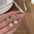Zircon Stud Earrings Sterling Silver Needle Flower Earrings Korean Style Light Luxury Temperament All-Match Ear Jewelry