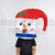 Amazon New Christmas Snowman Inflatable Headgear Christmas Party Gathering Headgear Mask Inflatable Props Costume