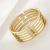 Gold Bracelet Female Original Design Small Glossy Fashion European and American Style Exaggerated Personalized Wind Foreign Trade Source Manufacturer Jewelry