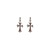 Cross Ins Niche Personalized Cold Style Ear Stud Earring Female Hip Hop Fashion Commuter Earring Accessories Fashion