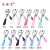 Black Ribbon Comb Bitstock Eyelash Curler False Eyelash Auxiliary Curler Hand-Held Beauty Tools Factory Direct Supply