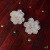 of Ireland Bridal Earrings White Multi-Layer Flower Beautiful Fashion Korean Style Wedding Dress Accessories Earrings