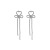 Bow Tie Fringed Zircon Stud Earrings Sterling Silver Needle Korean Style Fashionable All-Matching Earrings Ear Rings