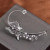 Silver Elf Butterfly Rhinestone Ear Hanging Earrings Women's Light Luxury Unique Design Net Red All-Match Earrings