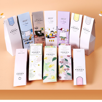 Color Makeup Carton Customized Toothpaste Box Folding Essential Oil Box Packing Box Universal Small White Box Small Batch