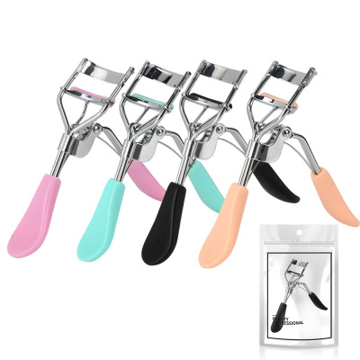 Direct Supply Carbon Steel Chrome A4 Eyelash Curler Wide Angle Eyelash Curler with Rubber Mat Makeup Makeup Tools Beauty Tools
