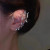 Silver Elf Butterfly Rhinestone Ear Hanging Earrings Women's Light Luxury Unique Design Net Red All-Match Earrings