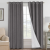 Solid Color High-Grade Curtain Soundproof Full Shading Curtain American Linen Curtain with Coating