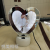 Love Heart Peach Heart With Light Led Magic Mirror