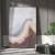 Modern Light Luxury Living Room Dining Room Entrance Decorative Painting Abstract Oil Painting Beach Landscape Background Wall Vertical Hanging Picture