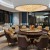 Banquet Center Box Solid Wood Dining Table and Chair Hotel Modern Light Luxury Solid Wood Chair Soft Cover Bentley Chair