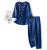 Foreign Trade Women's Clothing Sexy Thin Three-Quarter Sleeve Silk Women's Suit Embroidered Lace Two-Piece Set Homewear