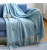 Knitted Blanket Sofa Cover Cover Blanket Tassel Thin Blanket Air Conditioning Blanket Bay Window Blanket Summer Nap Blanket