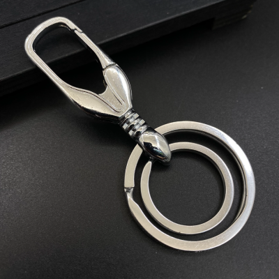 Linshi 302 Keychain Alloy Key Ring Simple Double Ring Small Buckle Cross-Border Southeast Asia Middle East Africa Hot Sale Products
