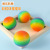 Cross-Border Hot Selling Color Changing Flour Decompression Vent Ball Squeeze Eva Filling Ball Squeezing Toy TPR Soft Glue Rainbow Ball