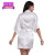 Foreign Trade Women's Clothing Thin Satin Silk Nightgown Women's Rhinestone Bridal Cardigan Gown