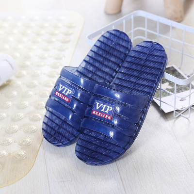 2022 New Summer Men's Crystal Slippers Air Conditioning Support Home Bathroom Outdoor Non-Slip Soft Bottom Outdoor Slippers