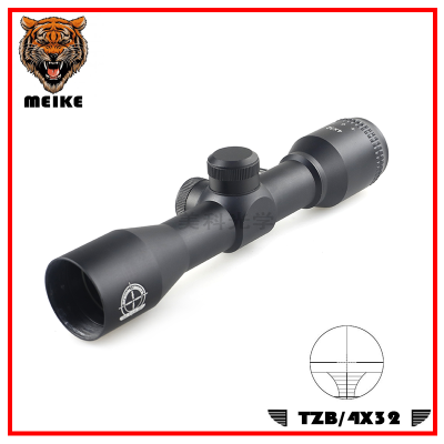 TZB 4X32 hunting scope rifle scope HD blue film lens non-resin lens large field of view thin wall frame  