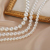 Yunyi Decorated Home Shell Pearls Necklace Simple All-Match Necklace Jewelry Wholesale White Perfect Circle Flawless Beautiful