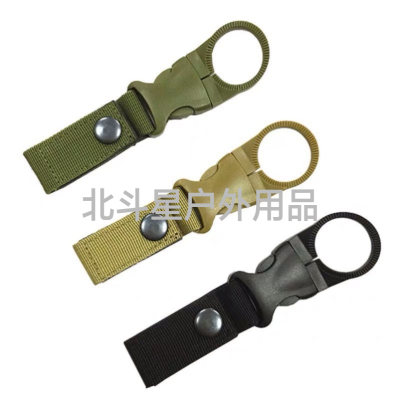 Outdoor Activities Mountaineering Fishing Tactical Ribbon Water Bottle Hanging Buckle Portable Hanger Multi-Functional Water Bottle Pouch Hanging Buckle