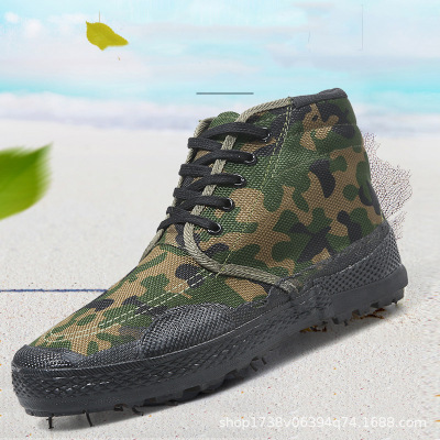 One Piece Dropshipping Factory Direct Sales Training Shoes Military Training Shoes Labor Protection Shoes Camouflage Shoes Liberation Shoes High-Top Men's and Women's Shoes