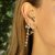 Pastoral Style Retro Two-Color Flower Ear Bone Stud 18K Gold Colorfast Small Earrings Cross-Border Piercing Jewelry Wholesale
