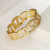 Brick Connecting Shackle Female Original Design Golden Irregular Hollow-Out Niche High Sense European And American Foreign Trade Costume Accessories