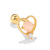 Korean Style Love Ear Bone Stud Pink Peach Heart Star Moon Small Earrings Piercing Twist Ball Stud Earrings Wholesale